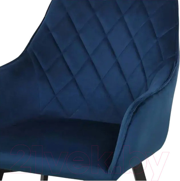 Изображение товара Стул СоюзРегионПоставка Бостон СРП-156 (муар черный/велюр Velluto 25 синий)