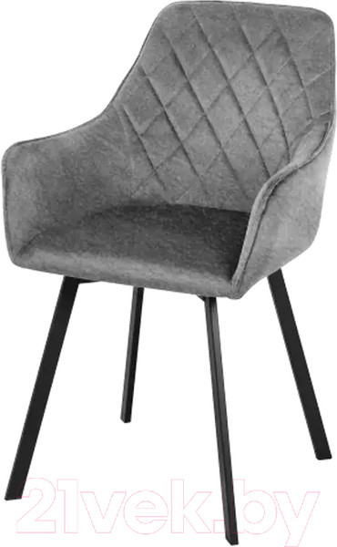 Изображение товара Стул СоюзРегионПоставка Бостон СРП-156 (муар черный/лофт сильвер светло-серый)