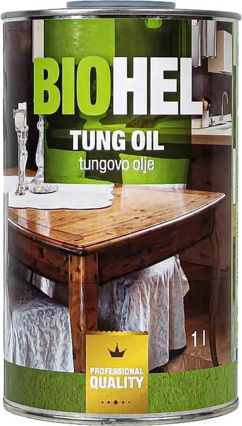Изображение товара Масло для древесины HELIOS Biohel тунговое / A00009416 (1л)