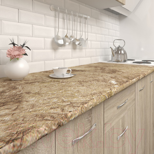 Изображение товара Кухонный гарнитур Mio Tesoro Экстра-лайт 2.2 (венге светлый/венге/мадрид)