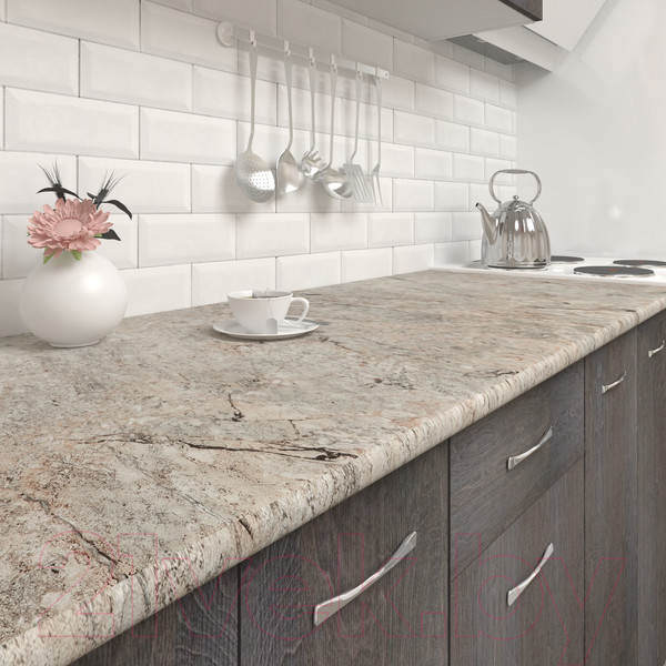 Изображение товара Кухонный гарнитур Mio Tesoro Экстра-лайт 2.2 (венге светлый/венге/марсель)