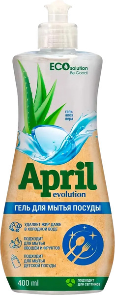 Изображение товара Средство для мытья посуды April Evolution EcoSolution (400мл)