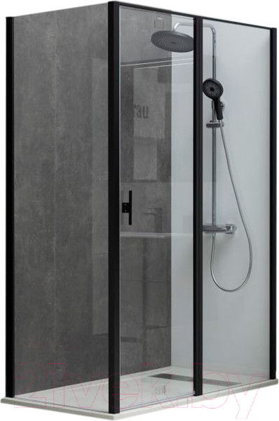 Изображение товара Душевой уголок Allen Brau Priority 120x90 / 304231 (черный браш)