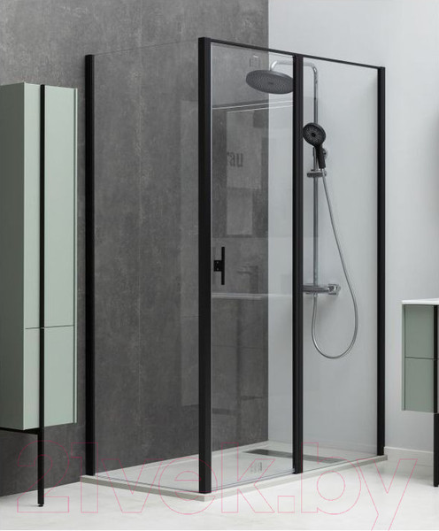 Изображение товара Душевой уголок Allen Brau Priority 160x90 / 304250 (черный браш)