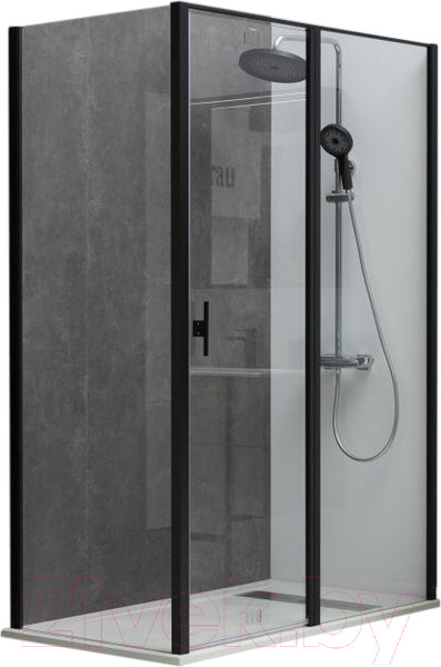 Изображение товара Душевой уголок Allen Brau Priority 160x90 / 304250 (черный браш)