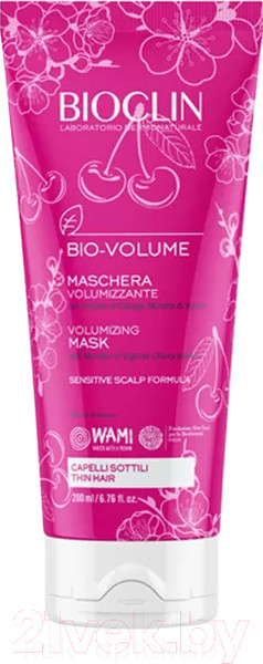 Изображение товара Маска для волос Bioclin Bio-Volume Вишня Для придания объема тонким волосам (200мл)