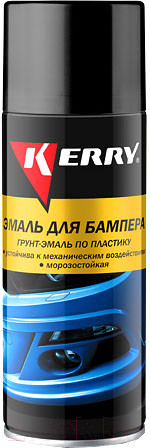Изображение товара Эмаль автомобильная Kerry Для бампера / KR-961.2 (520мл, черный)
