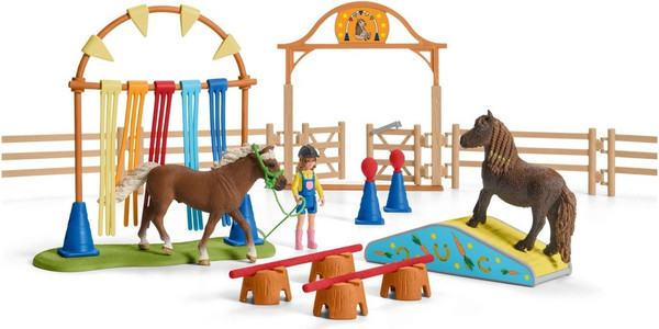 Изображение товара Игровой набор Schleich Спортивная тренировка для пони / 42481