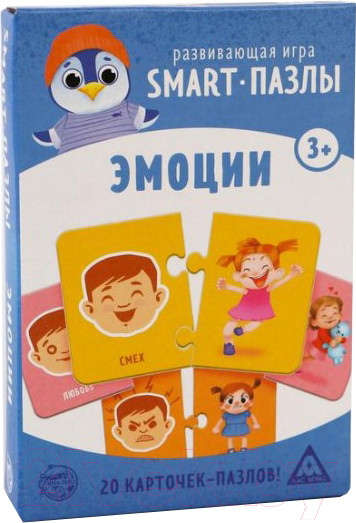 Изображение товара Развивающая игра Лас Играс Smart-пазлы. Эмоции / 4851098