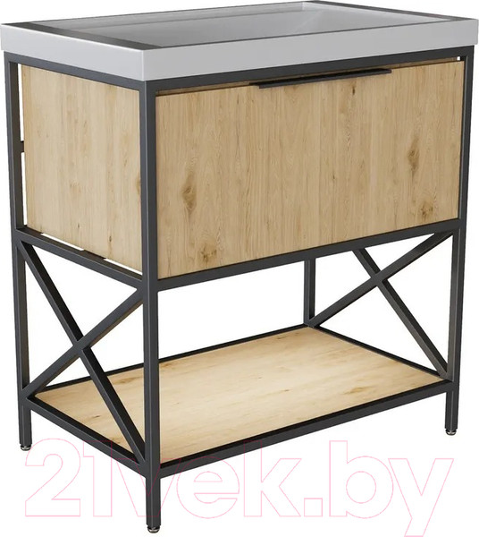 Изображение товара Тумба под умывальник Mixline Бруклин 80 543586 (дуб бунратти)