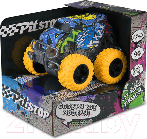Изображение товара Автомобиль игрушечный Pit Stop Трак Граффити / PS-1818-10B-3