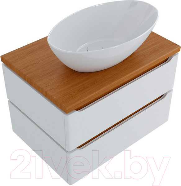 Изображение товара Тумба под умывальник Mixline Виктория 70 547201 (дуб светлый)
