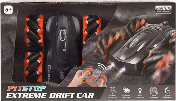 Изображение товара Радиоуправляемая игрушка Pit Stop Extreme Drift Car / PS-1904-1-1 (оранжевый)
