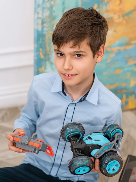 Изображение товара Радиоуправляемая игрушка Pit Stop Stunt Car / PS-1904-2-1 (оранжевый)