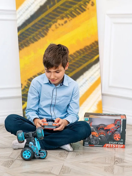 Изображение товара Радиоуправляемая игрушка Pit Stop Stunt Car / PS-1904-2-1 (оранжевый)