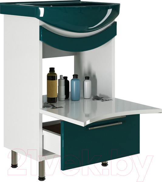Изображение товара Тумба под умывальник Mixline Радуга 52 522465 (зеленый)