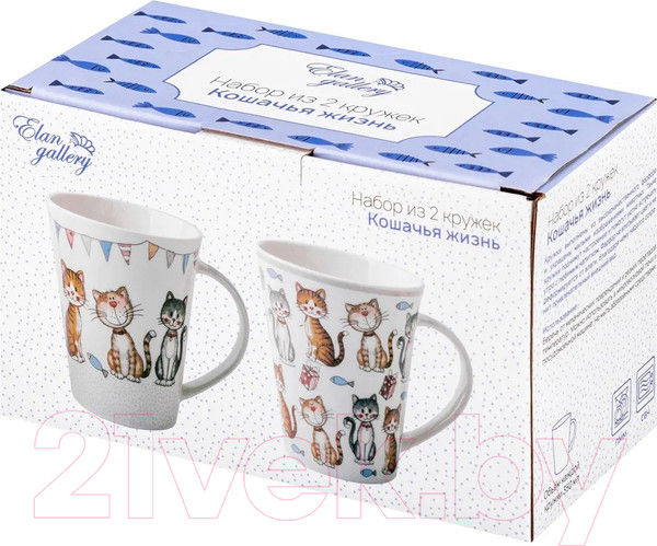 Изображение товара Набор кружек Elan Gallery Кошачья жизнь / 880111