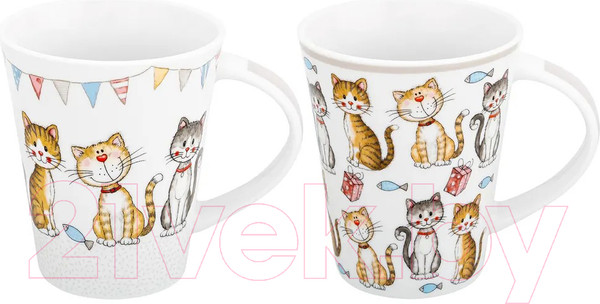 Изображение товара Набор кружек Elan Gallery Кошачья жизнь / 880111