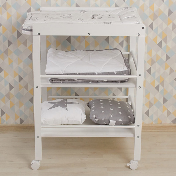 Изображение товара Столик пеленальный Polini Kids Simple 1090 / 0003130-04 (белый)