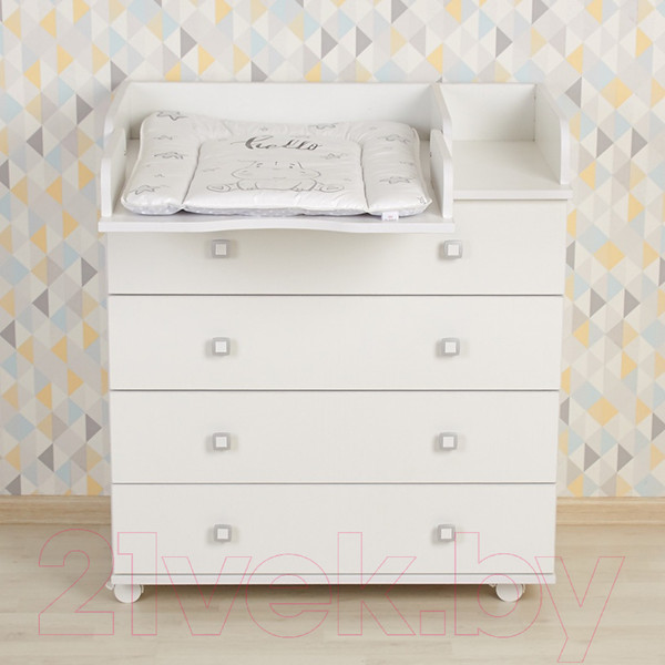 Изображение товара Комод пеленальный Polini Kids Simple 2583 / 0002547.9 (белый)