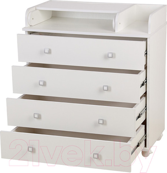 Изображение товара Комод пеленальный Polini Kids Simple 2583 / 0002547.9 (белый)