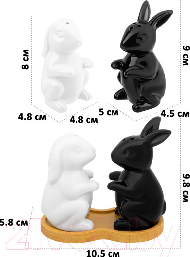 Изображение товара Набор для специй Elan Gallery Кролики / 950232