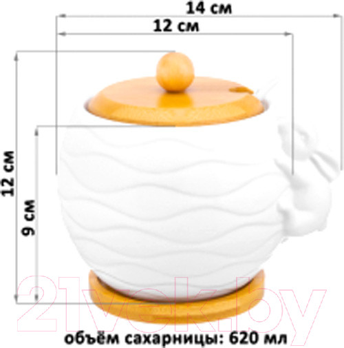 Изображение товара Сахарница Elan Gallery Кролик / 950238