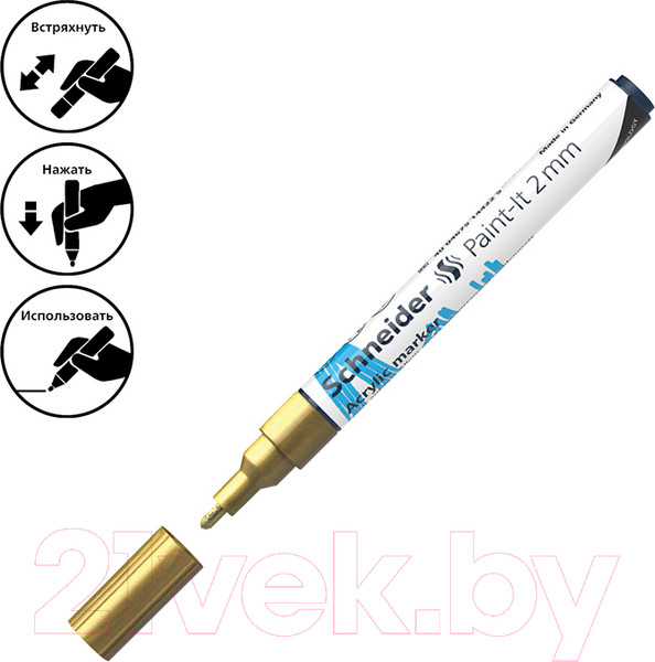 Изображение товара Маркер художественный Schneider Paint-It 310 / 120153 (золотой)