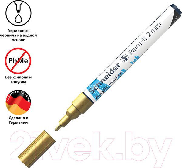 Изображение товара Маркер художественный Schneider Paint-It 310 / 120153 (золотой)