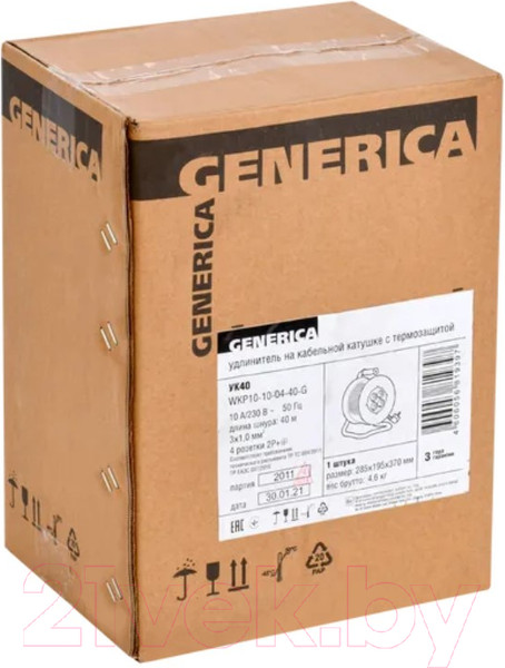 Изображение товара Удлинитель на катушке IEK WKP10-10-04-40-G