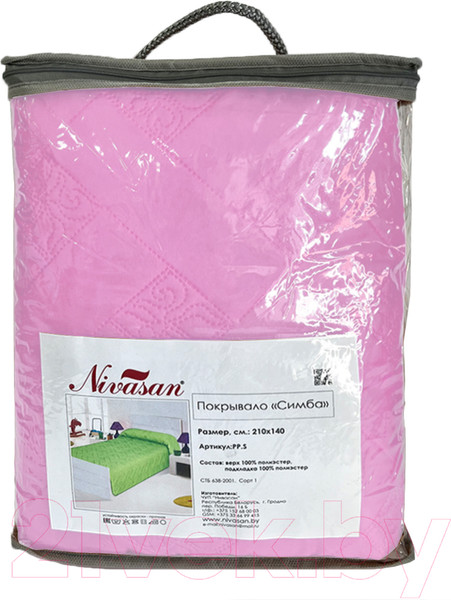 Изображение товара Покрывало Nivasan Симба (210x140, розовый)