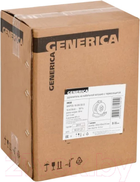 Изображение товара Удлинитель на катушке IEK WKP20-16-04-50-G