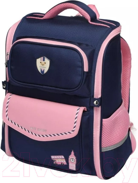 Изображение товара Школьный рюкзак Sun Eight SE-2874 (темно-синий/розовый)
