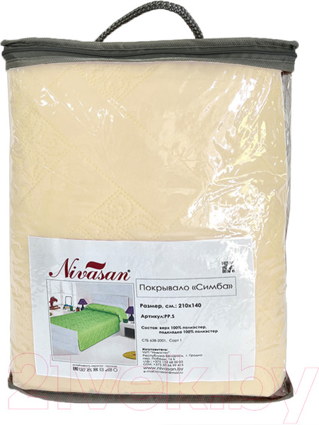 Изображение товара Покрывало Nivasan Симба (210x140, шампань)