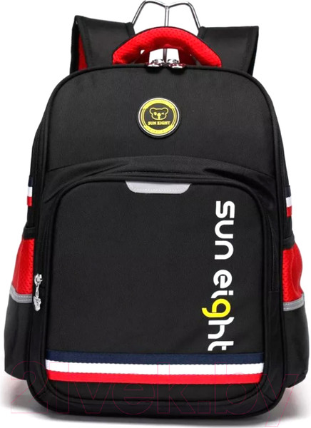 Изображение товара Школьный рюкзак Sun Eight SE-2889 (черный/красный)