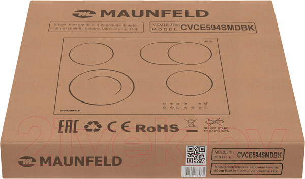 Изображение товара Электрическая варочная панель Maunfeld CVCE.594-SMDBK