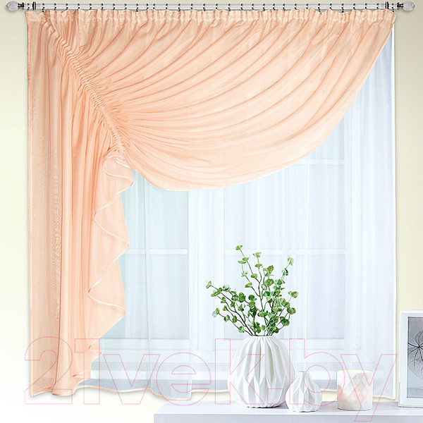 Изображение товара Гардина Nivasan Ромео 280x170 (персик)