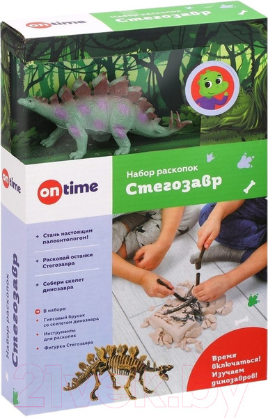 Изображение товара Набор для опытов On Time Стегозавр / 45002