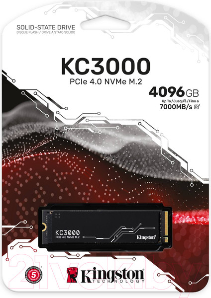 Изображение товара SSD диск Kingston KC3000 4096GB (SKC3000D/4096G)