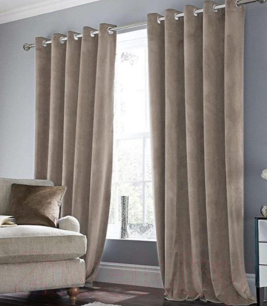 Изображение товара Комплект штор Nadzejka Бархат 10 на люверсах (145x260)