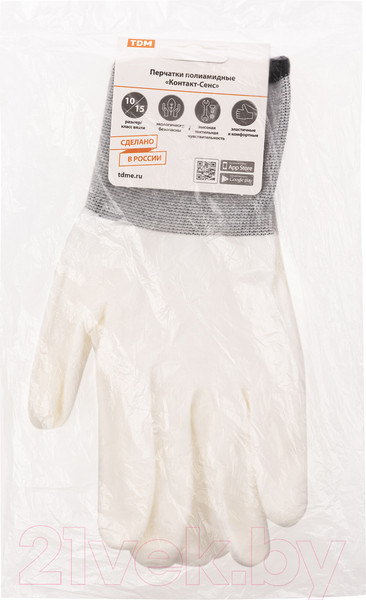 Изображение товара Перчатки защитные TDM Контакт-Сенс SQ1016-0313