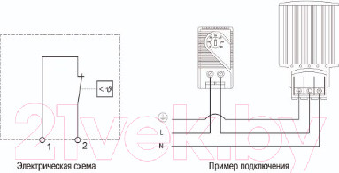 Изображение товара Термостат на DIN-рейку IEK YCE-TNC-00-60