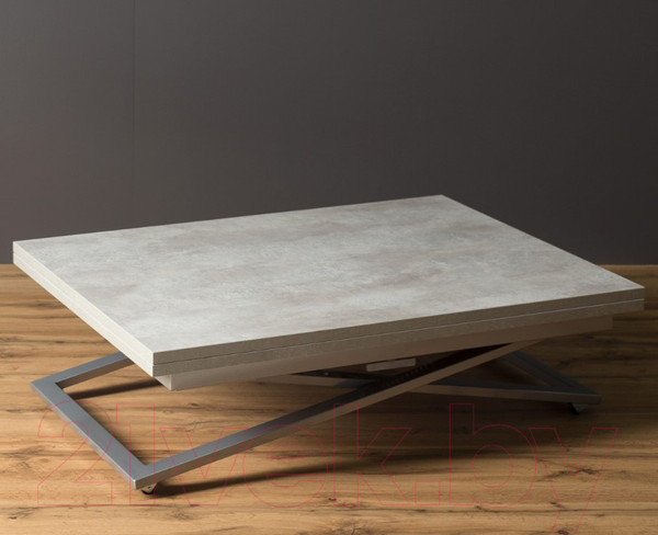 Изображение товара Стол-трансформер Levmar Compact D51/S59 (бетон/нержавеющая сталь)