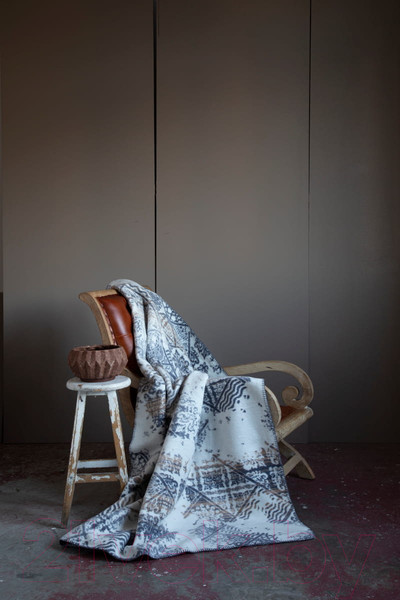 Изображение товара Плед Arya Sandy / 8680943220554 (200x220, синий/серый)