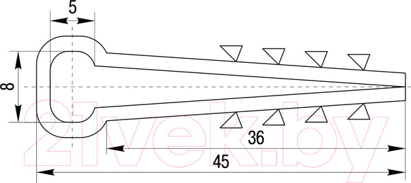 Изображение товара Дюбель-хомут IEK UHH35-5-8-100 (100шт)