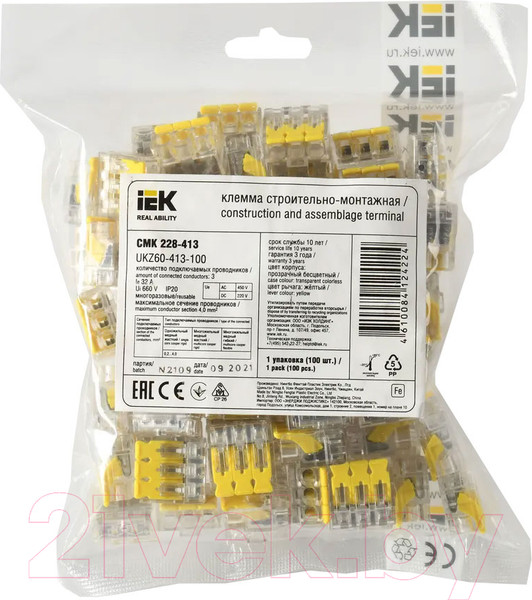Изображение товара Клемма IEK UKZ60-413-100