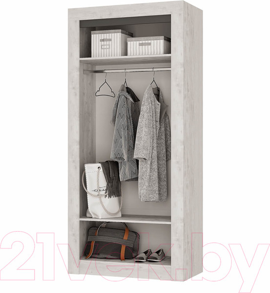 Изображение товара Шкаф BTS Леонардо ШК-36 (бетон пайн светлый/графит)