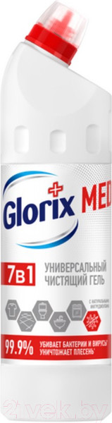 Изображение товара Универсальное чистящее средство Glorix Гель дезинфицирующий Ультра гигиена (750мл)