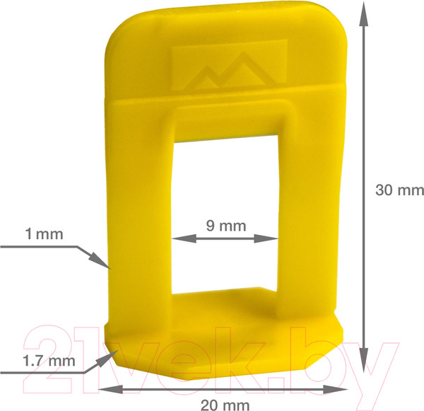 Изображение товара Клипсы для выравнивания плитки TLS-Profi 1мм / TLSZA112022 (500шт)