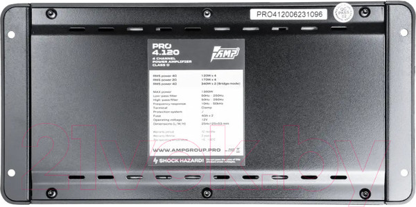 Изображение товара Автомобильный усилитель AMP Pro 4.120